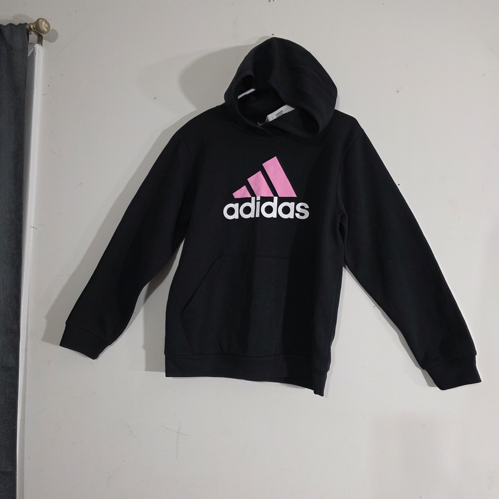 Adidas Black Hoodie with Pink Logo - Picture 8 of 8